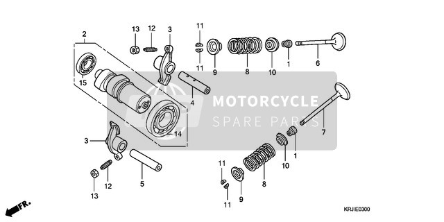 14721KGG910, Valve, Ex., Honda, 0